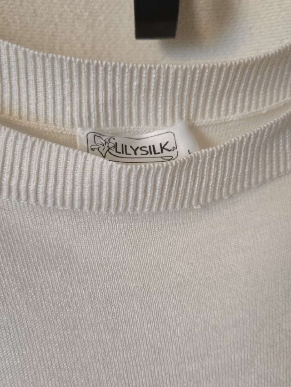 LILYSILK 100% Silk Blouse Cream Lightweight Minimalist Luxury Top - Picture 3 of 5